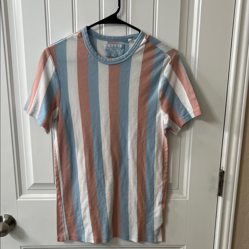 Guess Men's Multicolor Striped T-Shirt